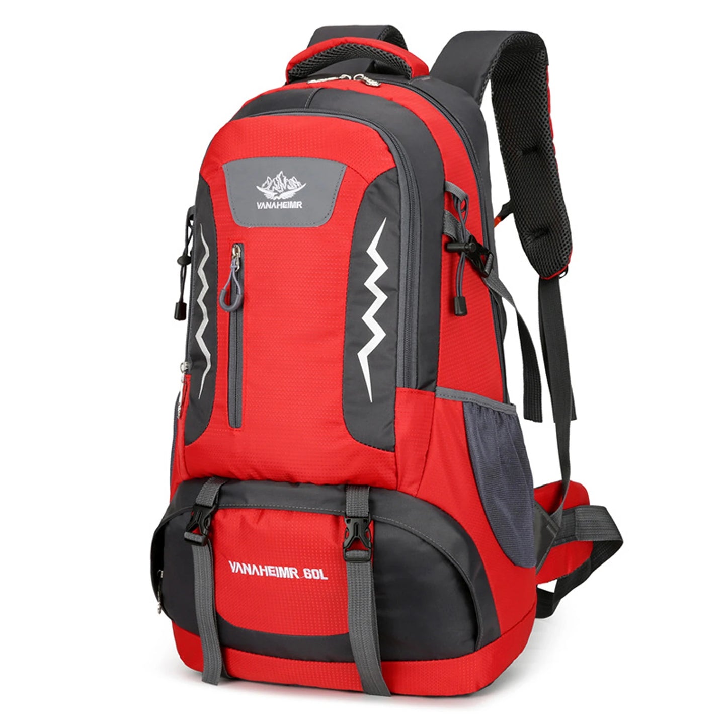 60L Water-Resistant Hiking Backpack - Professional Outdoor Camping Pack