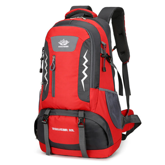 60L Water-Resistant Hiking Backpack - Professional Outdoor Camping Pack