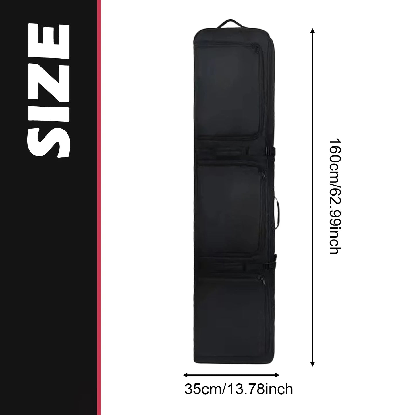 Premium Waterproof Snowboard Ski Bag - Universal Storage Carrier for Adults & Children