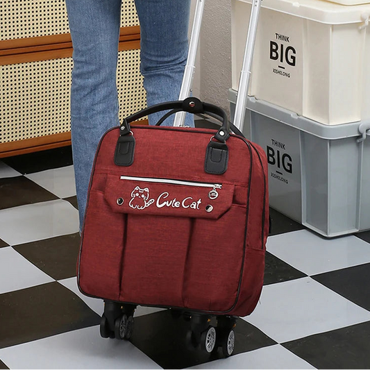 Rolling Travel Luggage with Spinner Wheels - Large Capacity Duffel Bag