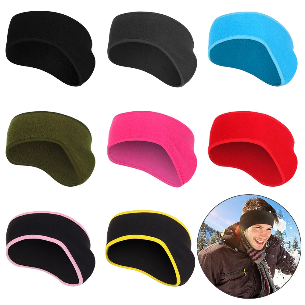 Fleece Winter Ear Warmer Headband - Unisex Sports Headband for Running, Skiing & Outdoor Activities