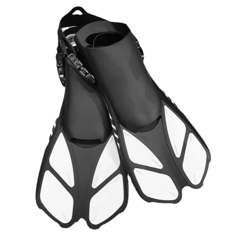 Adult Adjustable Diving Fins - Open Heel Snorkeling Flippers
