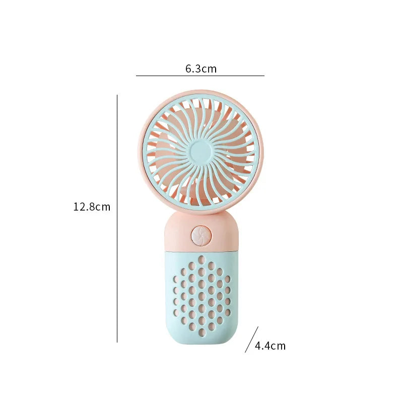 KUALOOL Mini USB Handheld Fan - Portable Rechargeable Pocket Fan