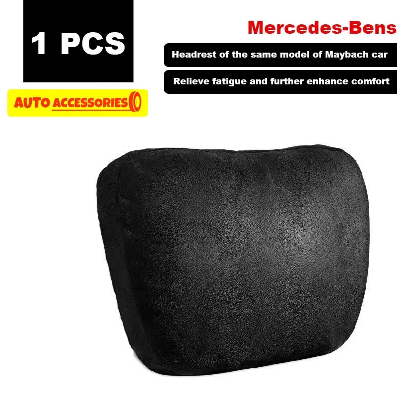 Maybach Design S-Class Car Headrest Pillow - Premium Adjustable Neck Support Cushion