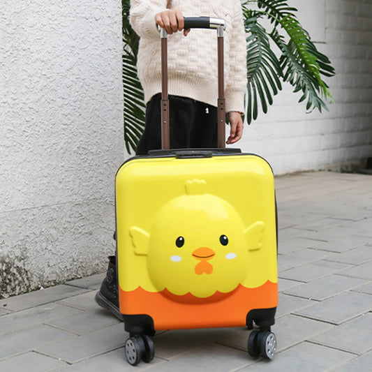 Children's Rolling Suitcase with 360° Spinner Wheels