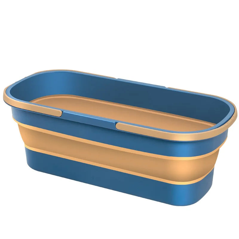 Collapsible Silicone Bucket with Wheels - Portable Multi-Purpose Cleaning Solution