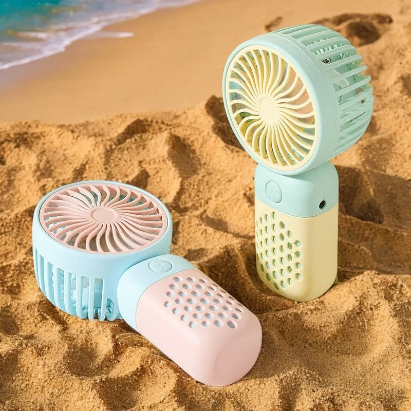 KUALOOL Mini USB Handheld Fan - Portable Rechargeable Pocket Fan