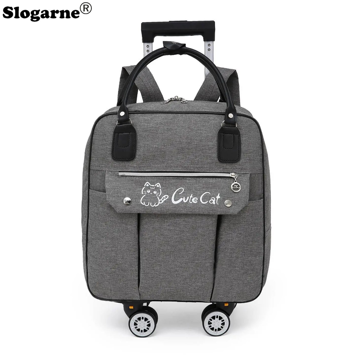 Rolling Travel Luggage with Spinner Wheels - Large Capacity Duffel Bag