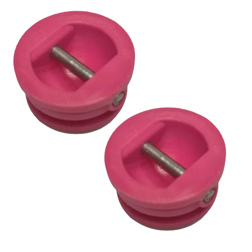 Surfboard Leash Plug Set - 2 Pack Universal Legrope Plugs for Shortboard, Longboard & SUP