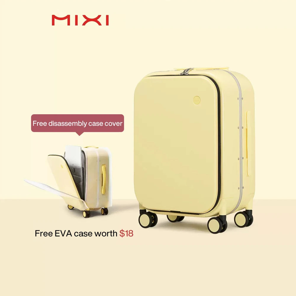 Mixi Aluminum Frame Rolling Suitcase - Premium Carry-On Luggage