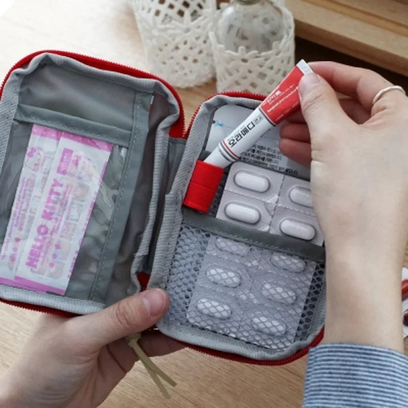 Portable First Aid Kit - Compact Emergency Medical Bag for Travel & Home