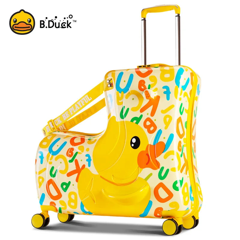 Kids Ride-On Luggage - Rolling Suitcase with Wheels