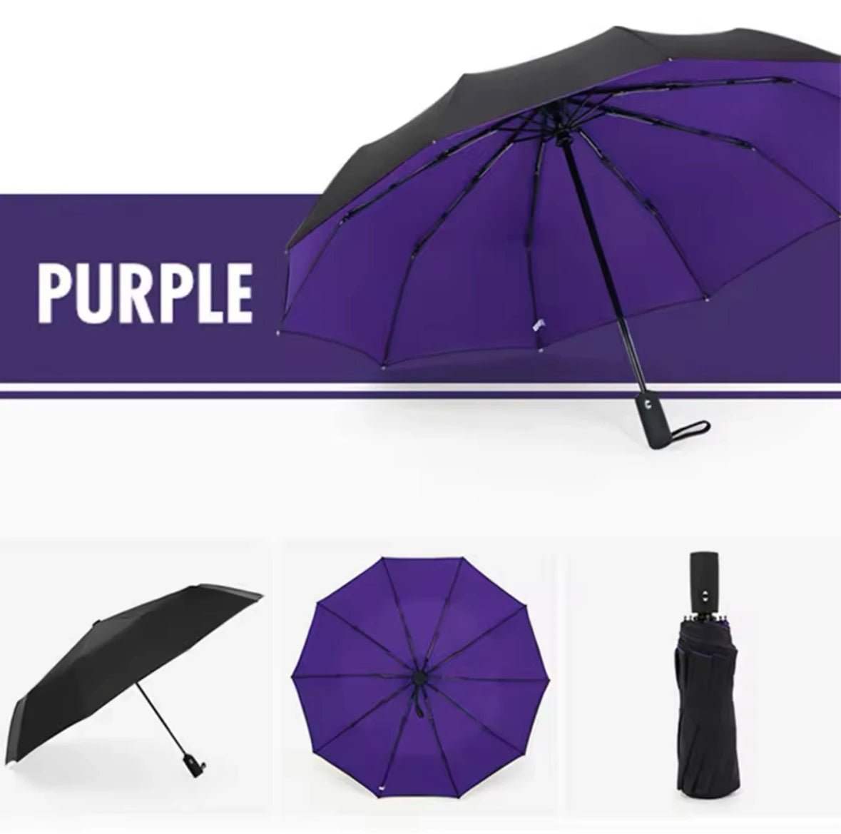 Premium Windproof Double-Layer Automatic Umbrella