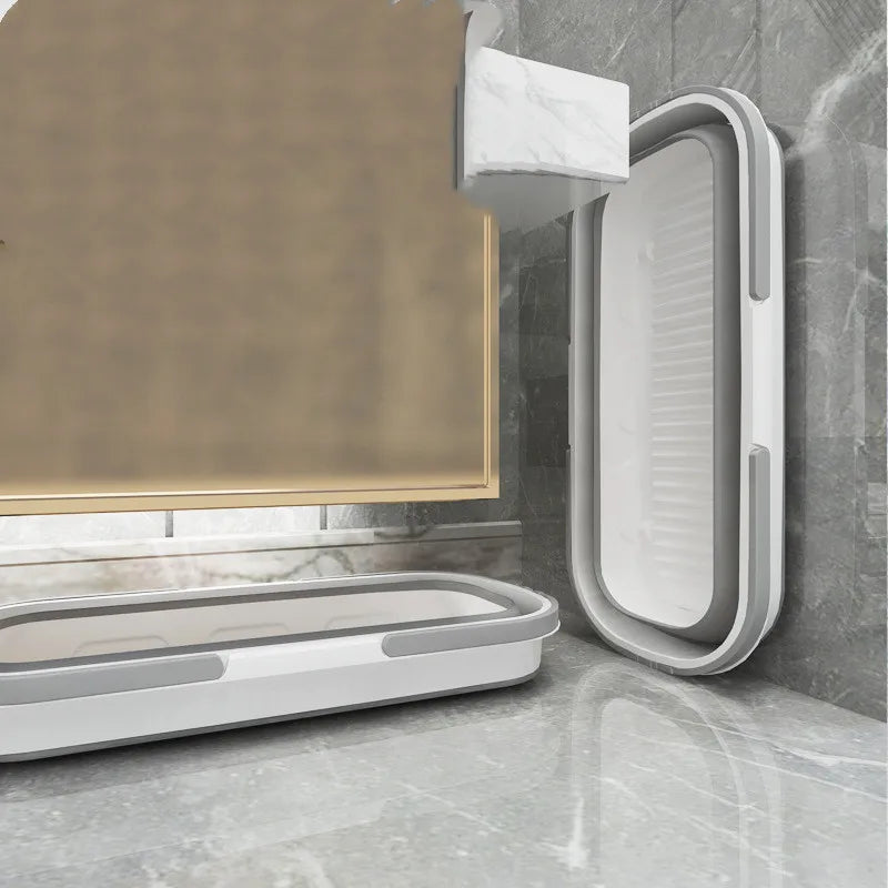 Collapsible Silicone Bucket with Wheels - Portable Multi-Purpose Cleaning Solution