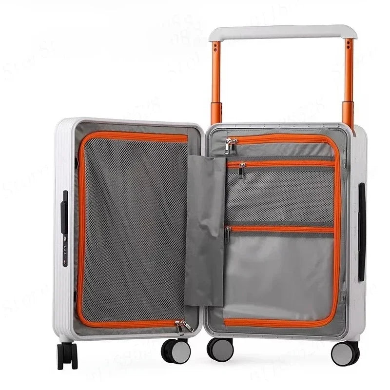 Premium 20" Carry-On Suitcase with TSA Lock - Luxury Rolling Luggage