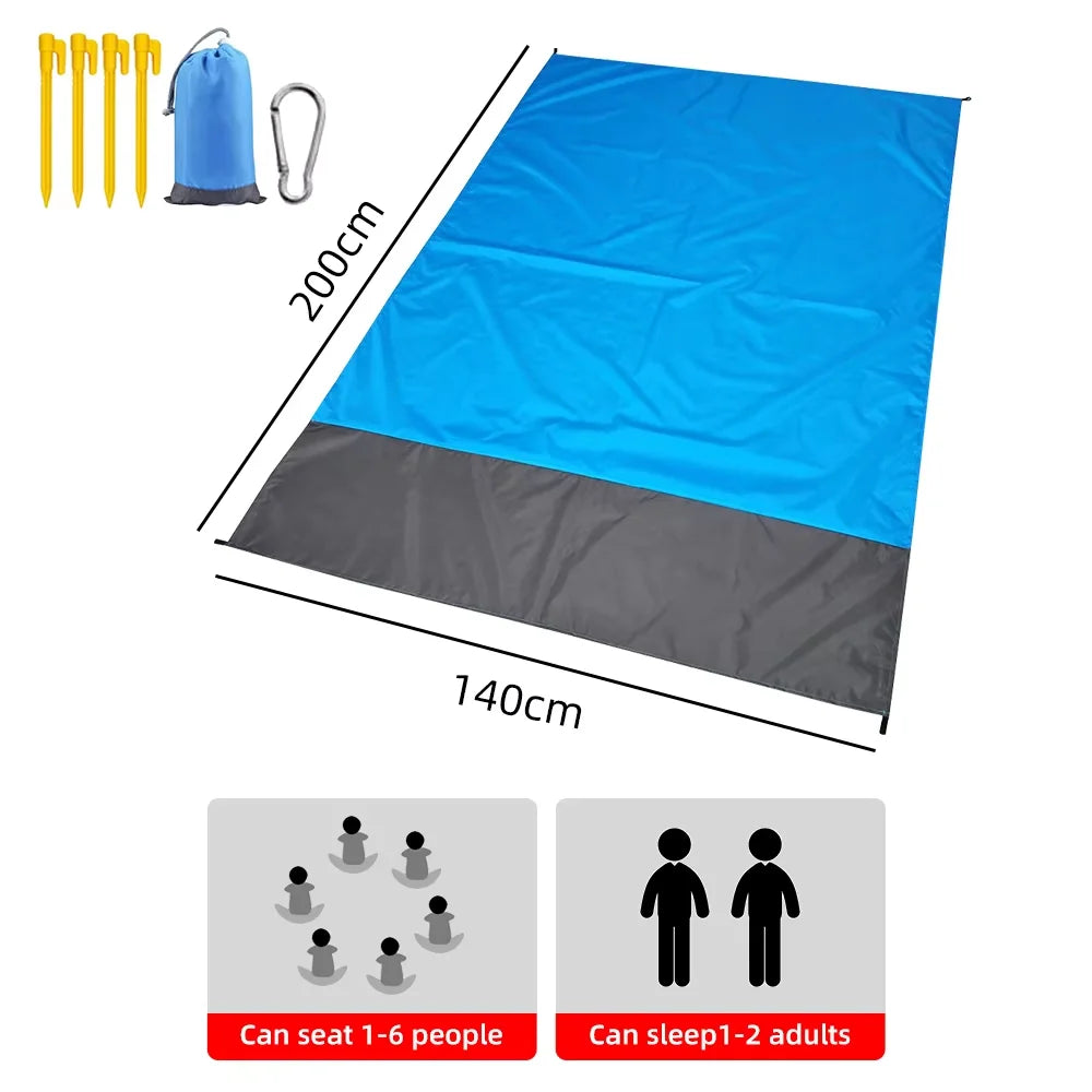 Premium Waterproof Beach Mat - Extra Large Camping Blanket