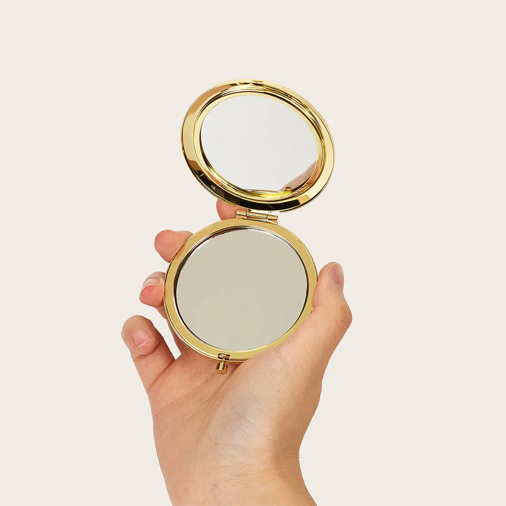 Compact Double-Sided Folding Makeup Mirror - Travel Size