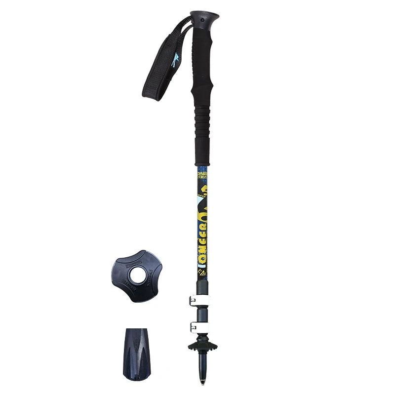 Pioneer Aluminum Trekking Poles - Adjustable Nordic Walking Sticks (Pair)