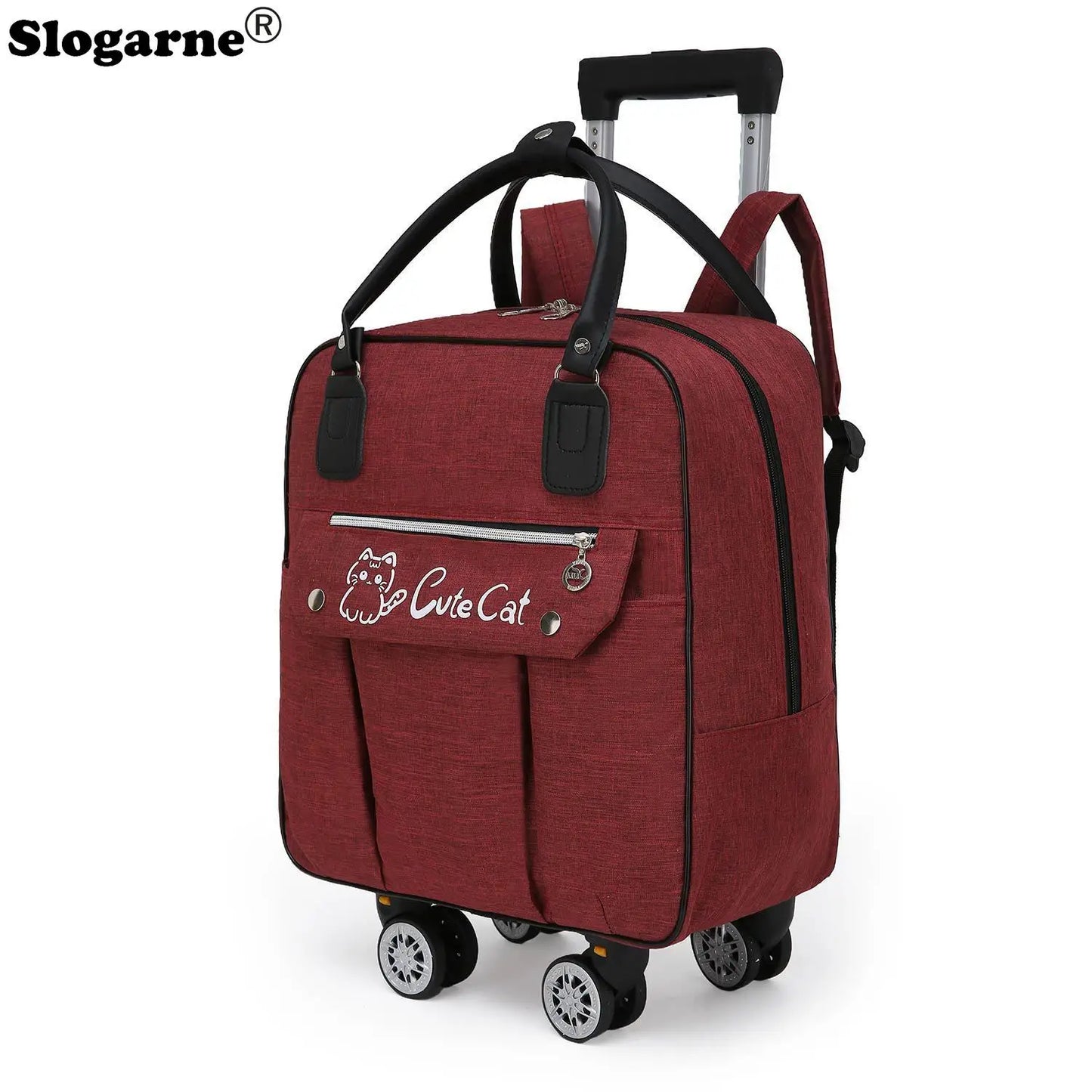 Rolling Travel Luggage with Spinner Wheels - Large Capacity Duffel Bag