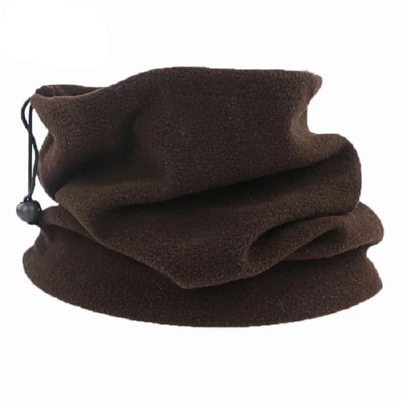 Polar Fleece Winter Neck Gaiter - Adjustable Windproof Face Mask