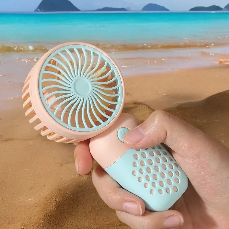 KUALOOL Mini USB Handheld Fan - Portable Rechargeable Pocket Fan