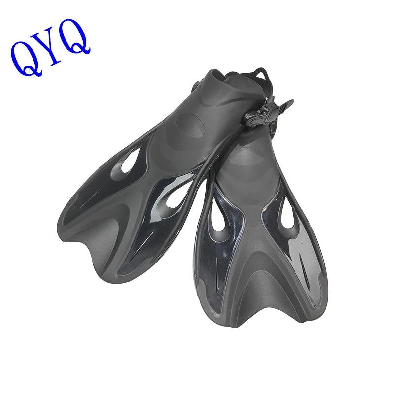 Adult Adjustable Diving Fins - Open Heel Snorkeling Flippers