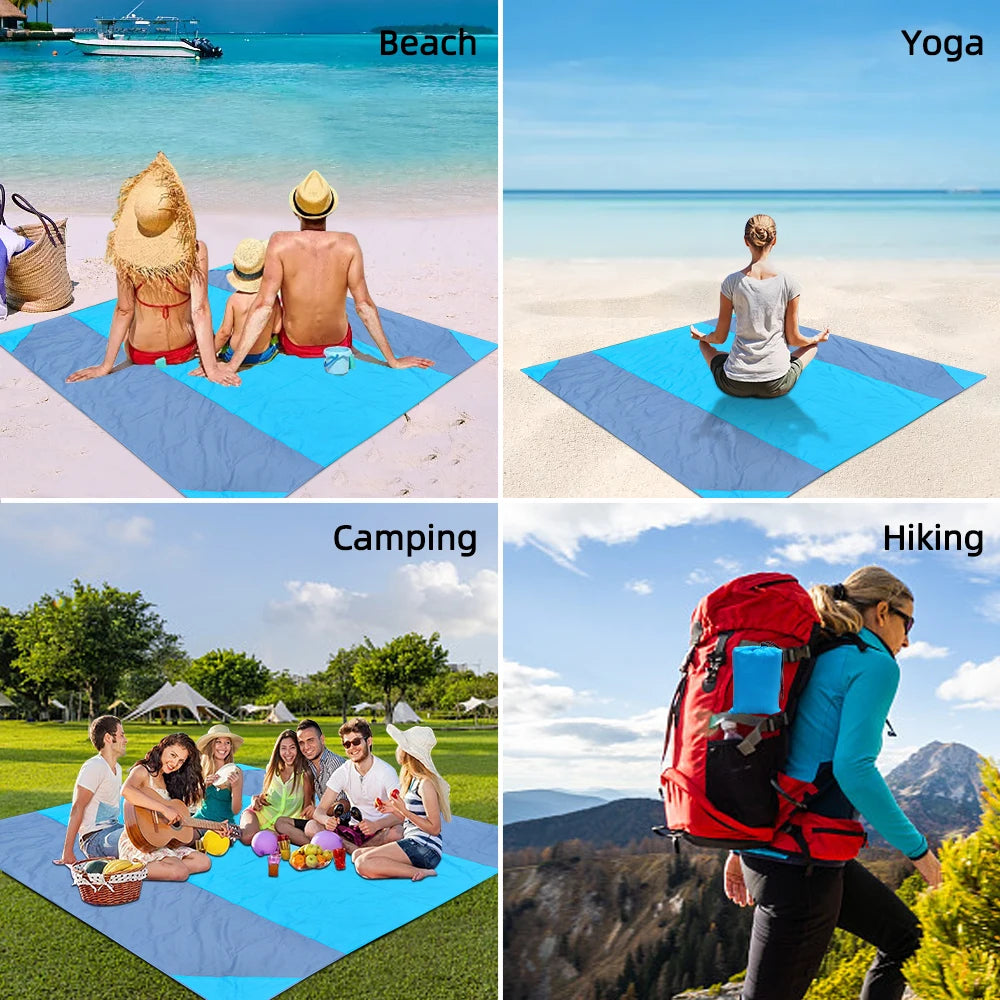 Premium Waterproof Beach Mat - Extra Large Camping Blanket
