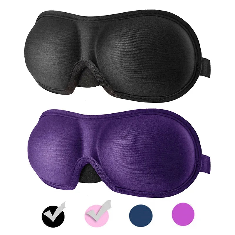 DEDOMON 3D Sleep Mask - Soft Contoured Eye Mask for Complete Light Blocking & Restful Sleep