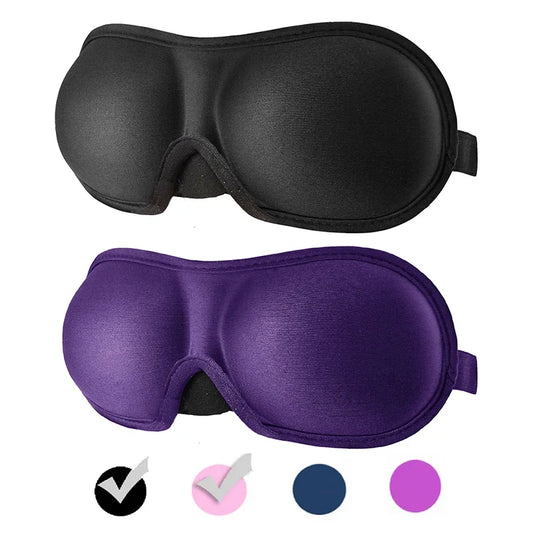 DEDOMON 3D Sleep Mask - Soft Contoured Eye Mask for Complete Light Blocking & Restful Sleep