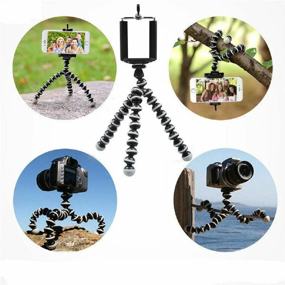 Knotolus Octopus Flexible Tripod Stand - Universal Mini Tripod for Smartphones, DSLR & Action Cameras