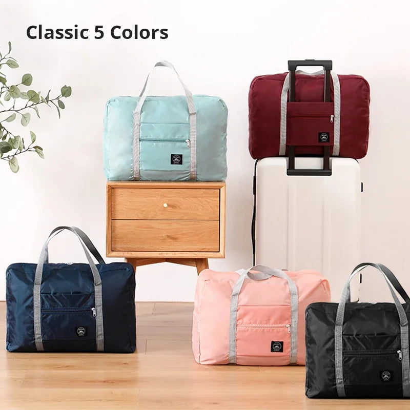 Foldable Travel Storage Bag - Large Capacity Luggage Organizer
