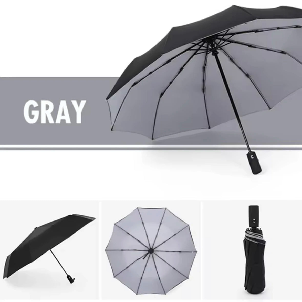 Premium Windproof Double-Layer Automatic Umbrella