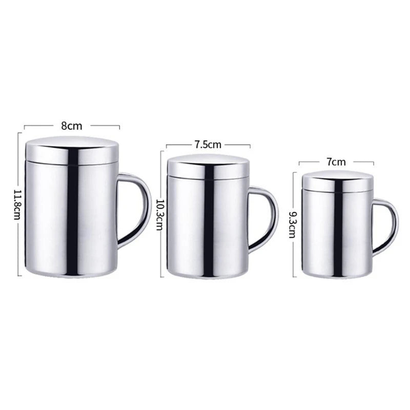 Insulated Stainless Steel Travel Mug with Lid - 320ml