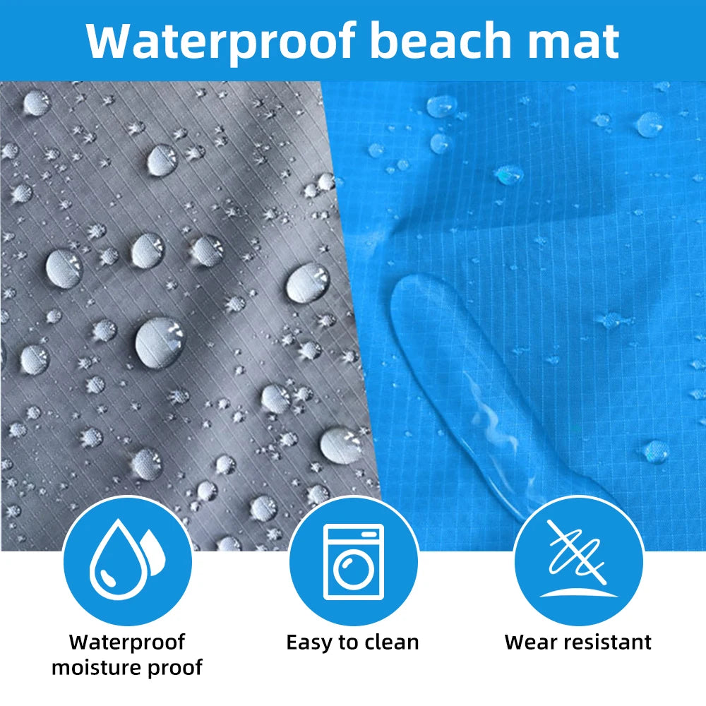 Premium Waterproof Beach Mat - Extra Large Camping Blanket