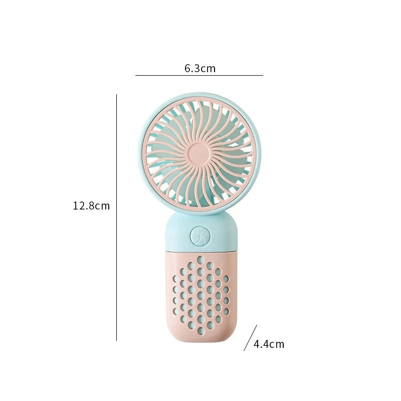 KUALOOL Mini USB Handheld Fan - Portable Rechargeable Pocket Fan
