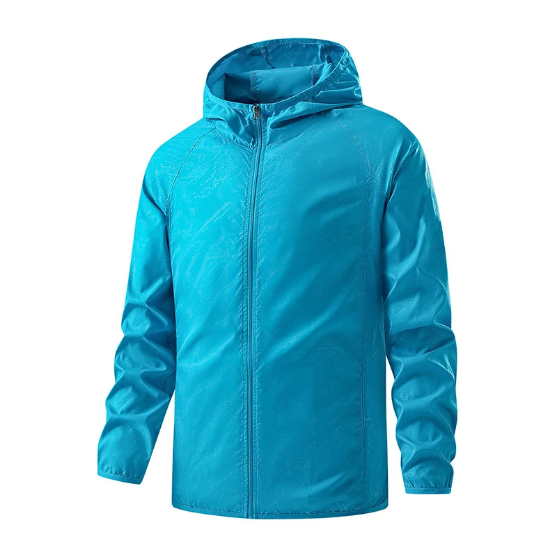 LNGXO Unisex Waterproof Hiking Jacket - Lightweight Sun Protection Windbreaker