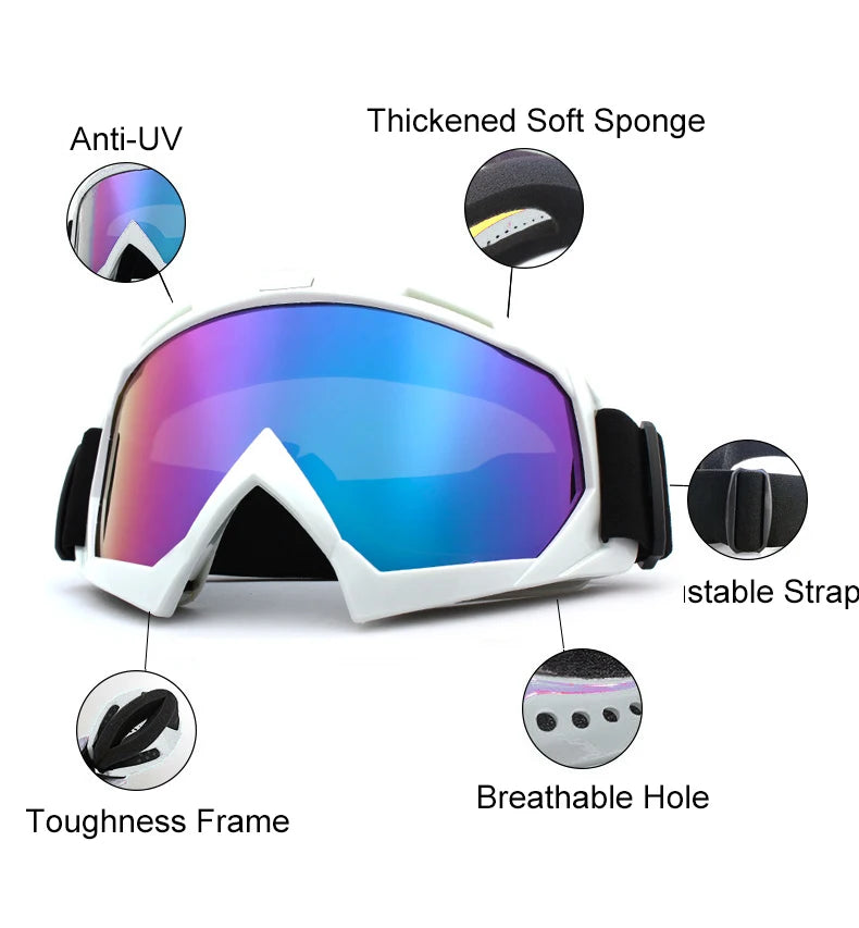 Professional Ski Goggles - UV400 Anti-Fog Snowboard Eyewear