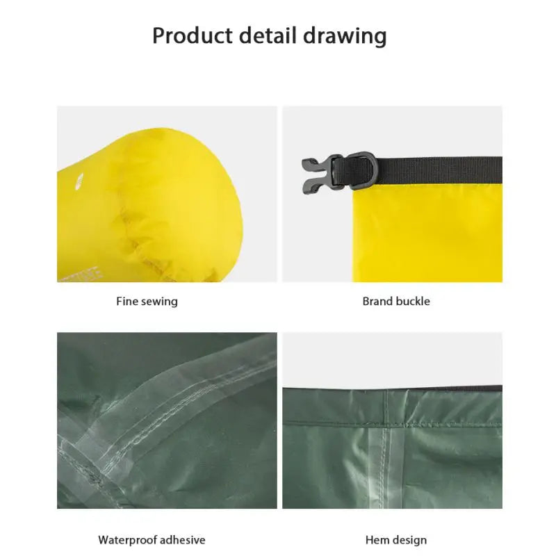 GZYF Waterproof Dry Bag - Ultralight Storage for Water Sports (3L-75L)