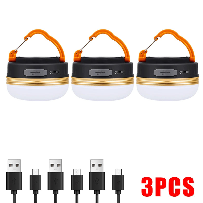 10W Rechargeable LED Camping Lantern - 1200mAh Portable Outdoor Light