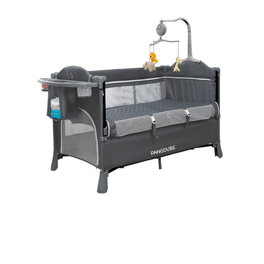 PANGDUBE 4-in-1 Convertible Baby Crib with Rocker and Changing Table