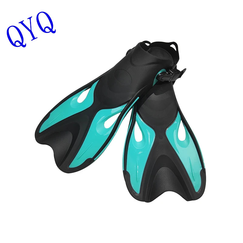Adult Adjustable Diving Fins - Open Heel Snorkeling Flippers