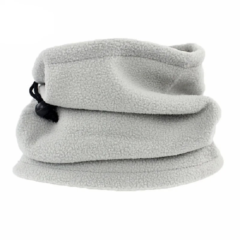 Polar Fleece Winter Neck Gaiter - Adjustable Windproof Face Mask