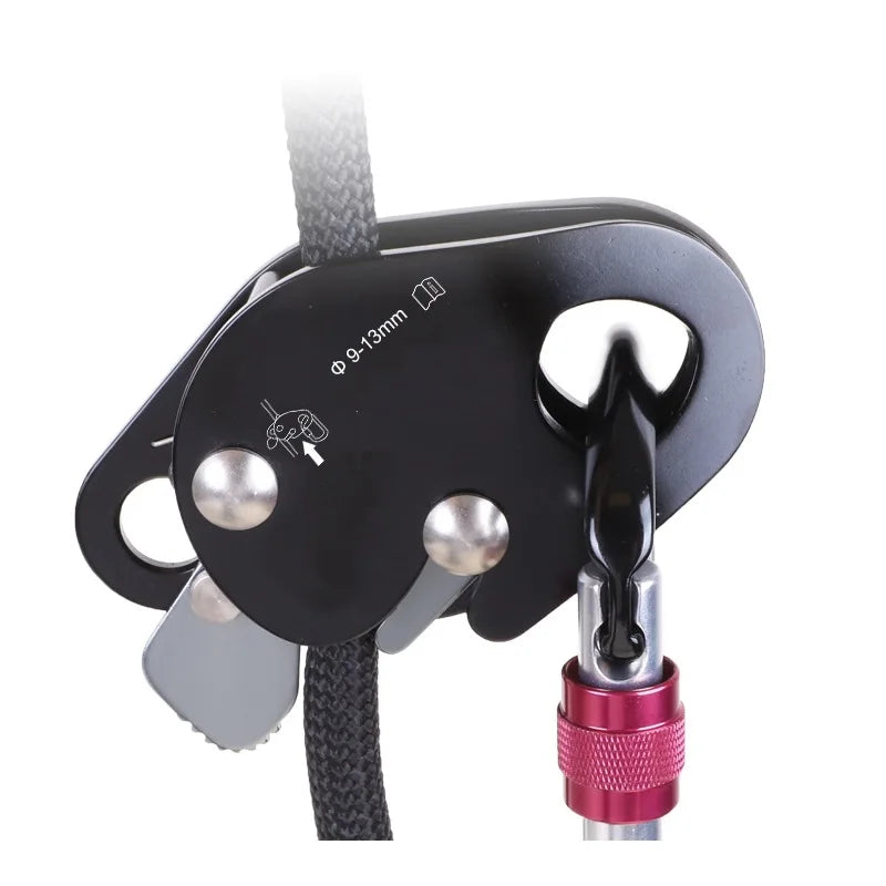 Professional Rock Climbing Belay Device - Automatic Anti-Fall Safety Equipment