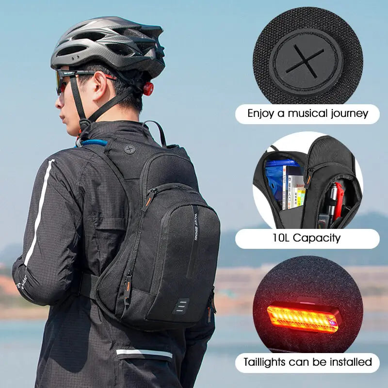 WEST BIKING 10L Ergonomic Cycling Backpack - Ultralight MTB Hydration Pack