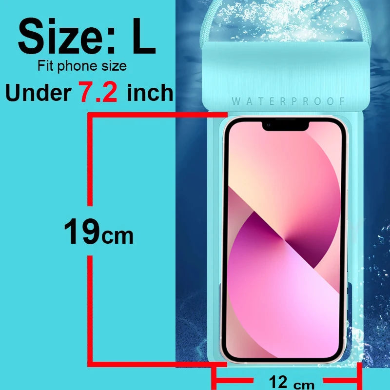 IPX8 Universal Waterproof Phone Case for iPhone 12-16 Series