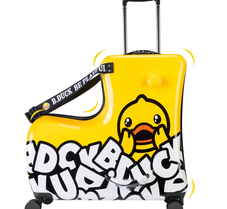 Kids Ride-On Luggage - Rolling Suitcase with Wheels