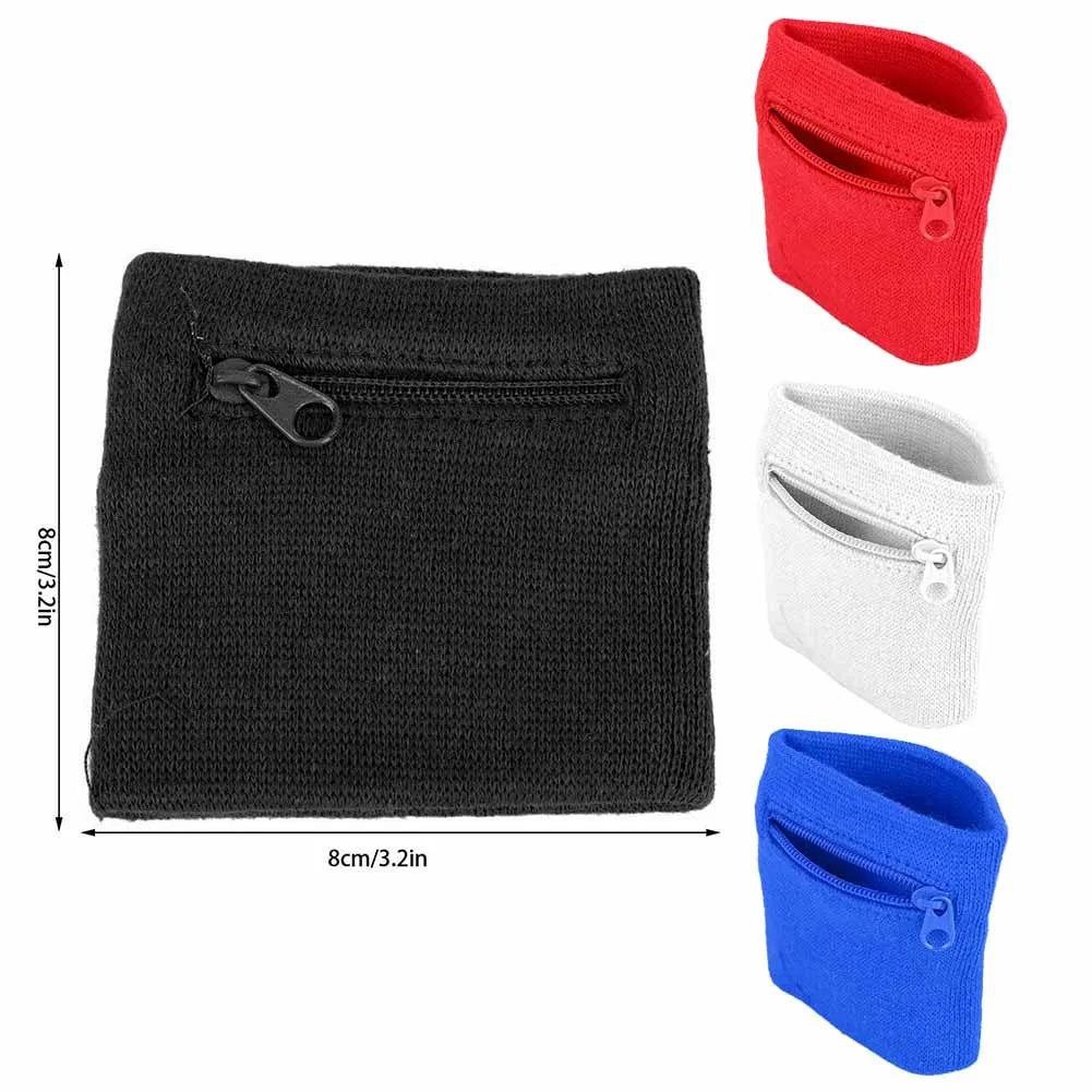 Athletic Zipper Wristband Wallet - Secure Storage for Keys, Cards & Cash