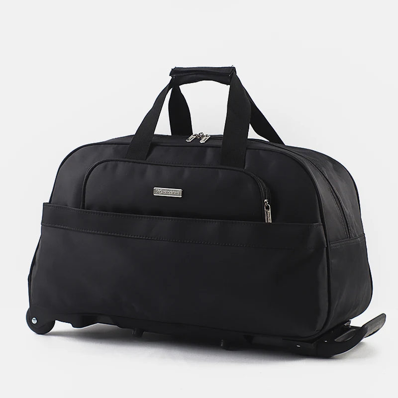 Felemi Large Capacity Rolling Luggage - Waterproof Travel Suitcase with Wheels