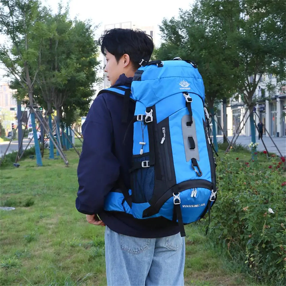 60L Waterproof Hiking Backpack - Large Capacity Mountaineering Pack