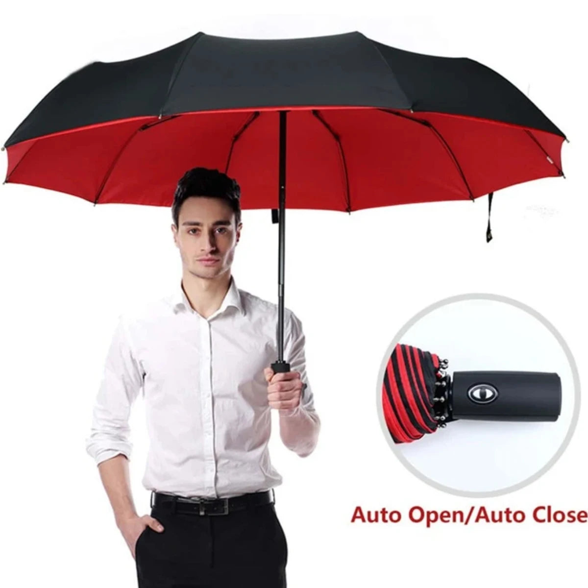 Premium Windproof Double-Layer Automatic Umbrella
